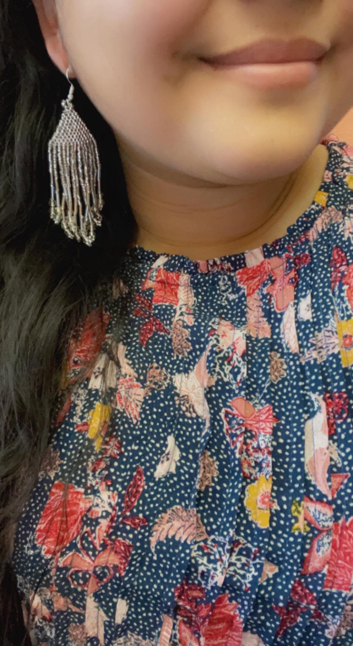 Image of Beautiful Hand Beaded Earrings - Chiapas, Mexico - Artisanal Earrings