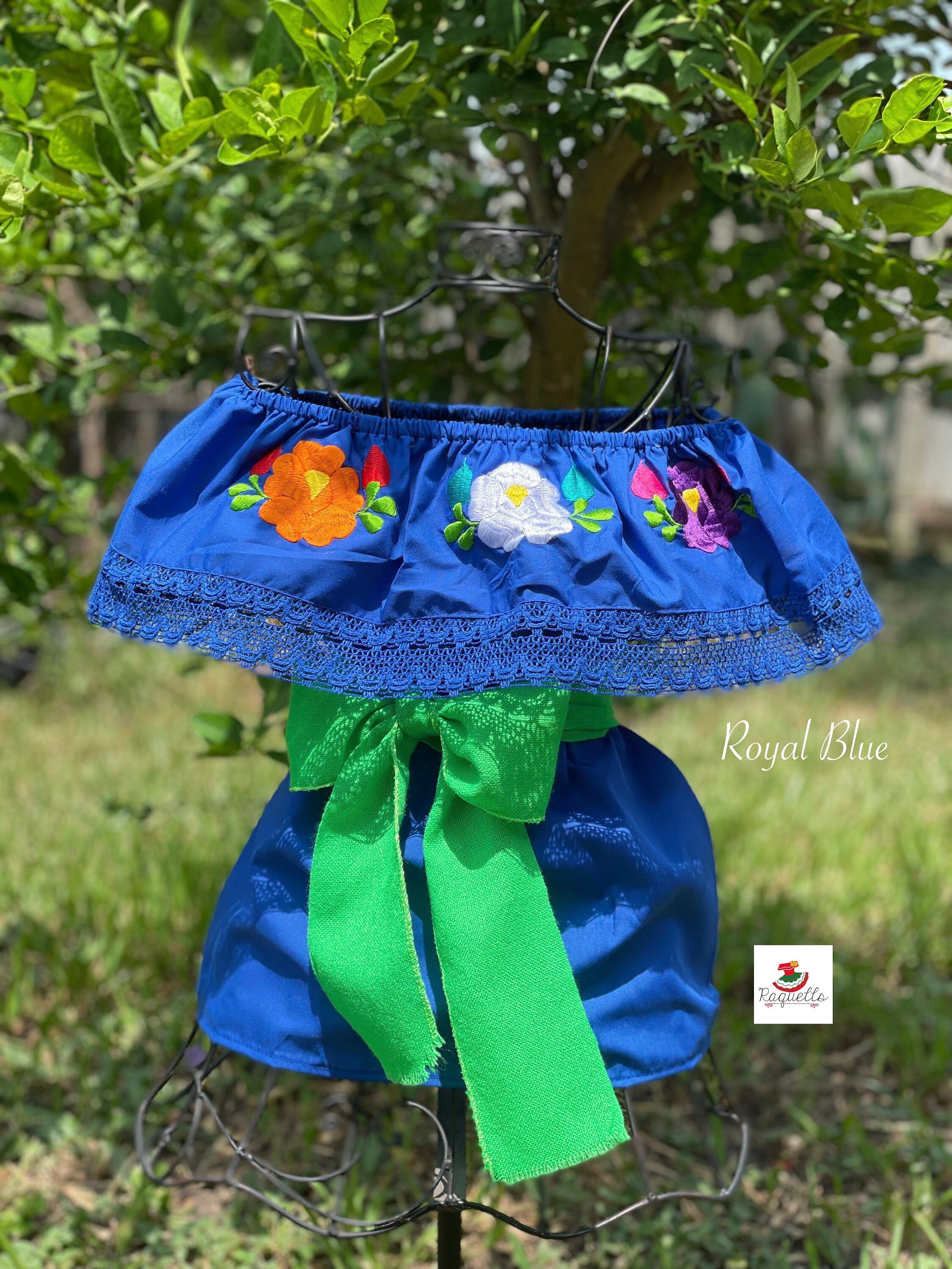 Image of Authentic Girls Puebla Blouse - Kids Mexican Blouse - Artisanal Blouse