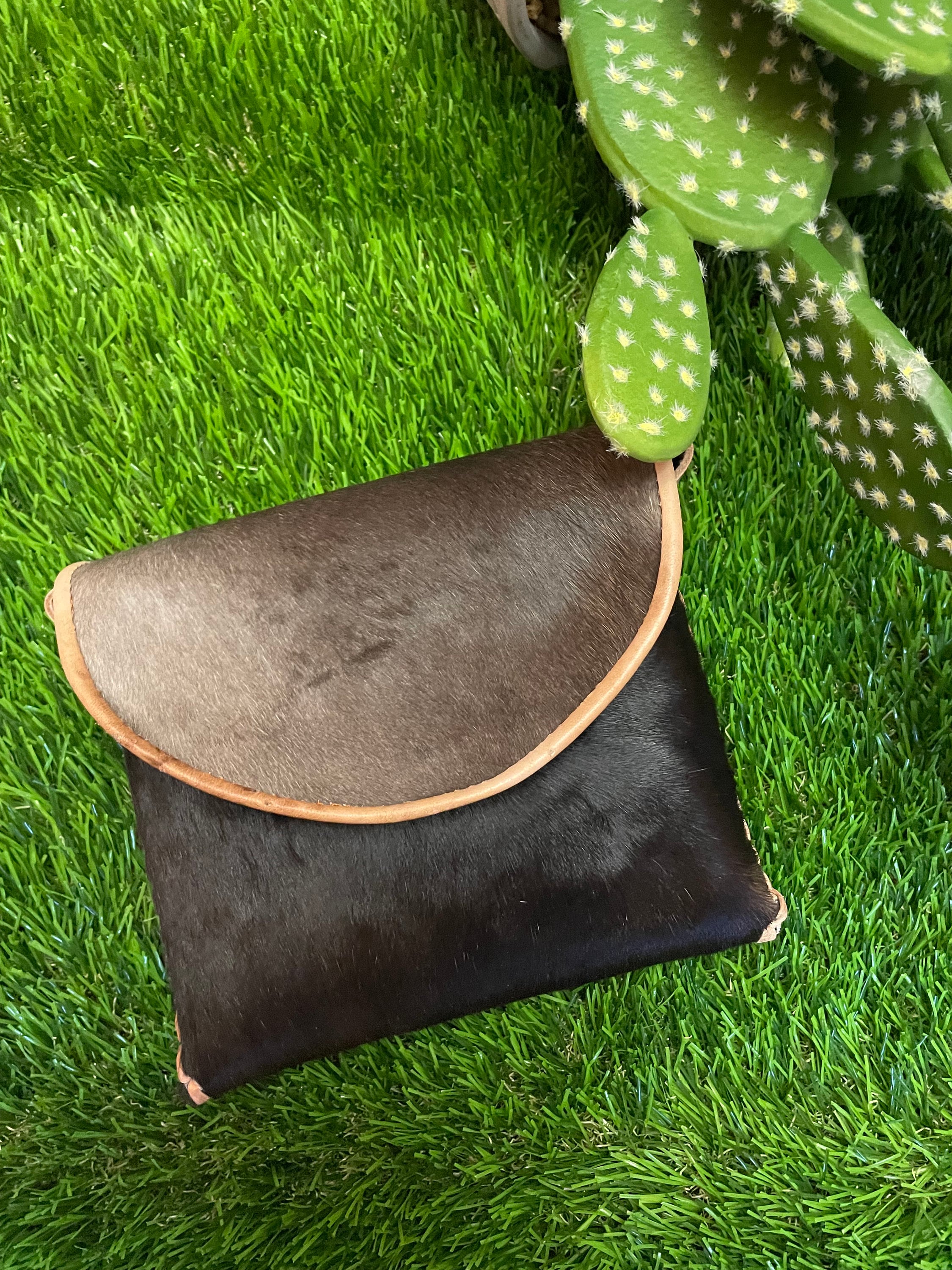 Handmade Cow Hide Crossbody Bag - Artisan Made Messenger Bag