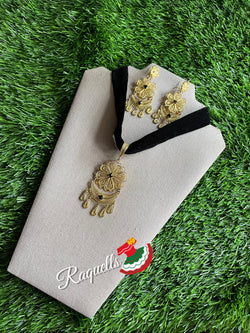 Image of Handmade Velvet Chokers - Artisanal Chokers - Gold Plated Pendants