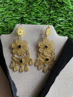 Image of Handmade Velvet Chokers - Artisanal Chokers - Gold Plated Pendants