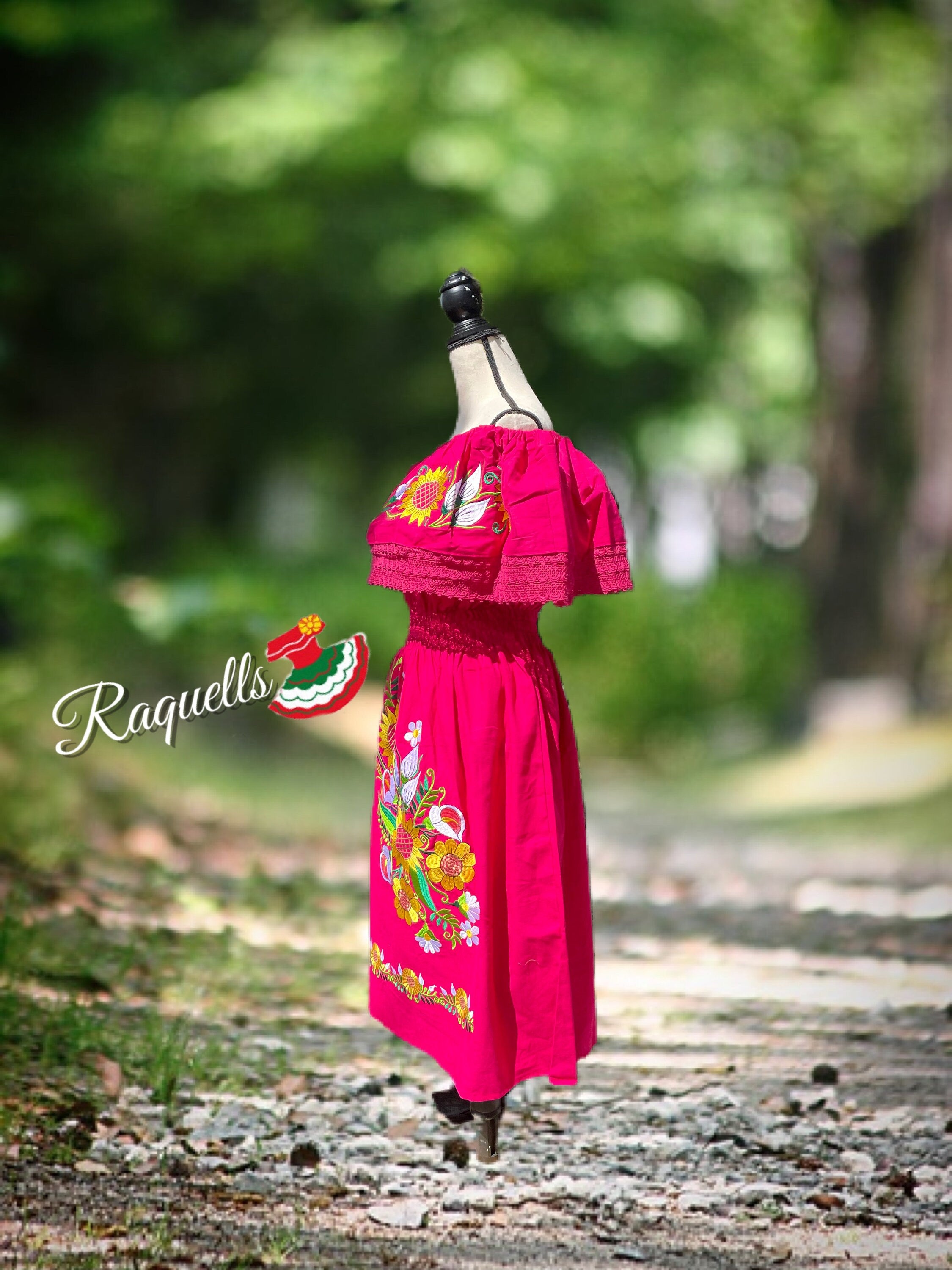 Beautiful Artisan Embroidered Floral Dresses - Handmade Dresses - Mexican Dresses