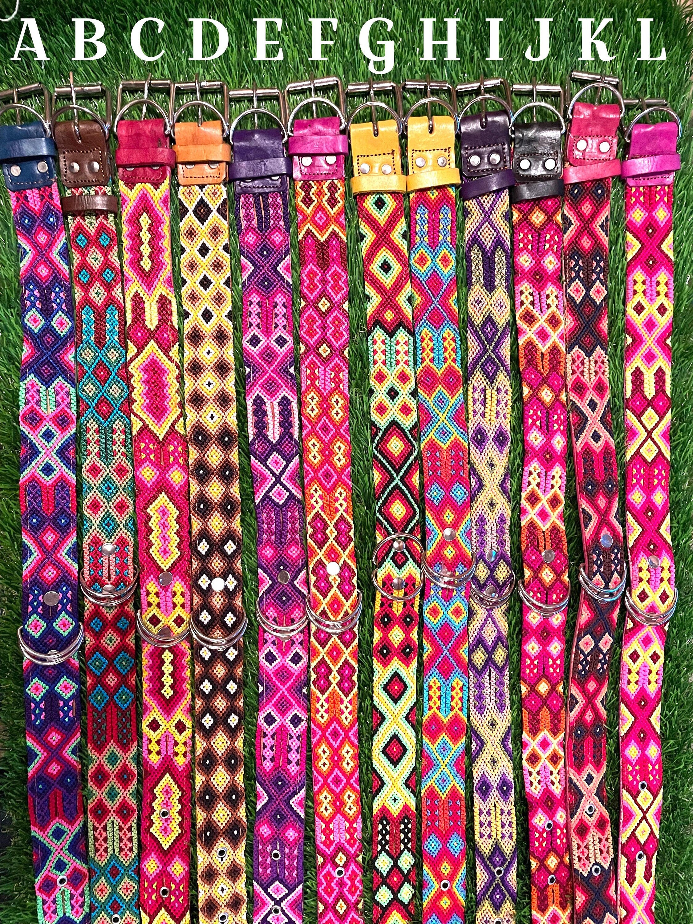 Image of Mexican X-Large Breed Dog Collars - Artisanal Handmade Dog Collars - Leather Collars