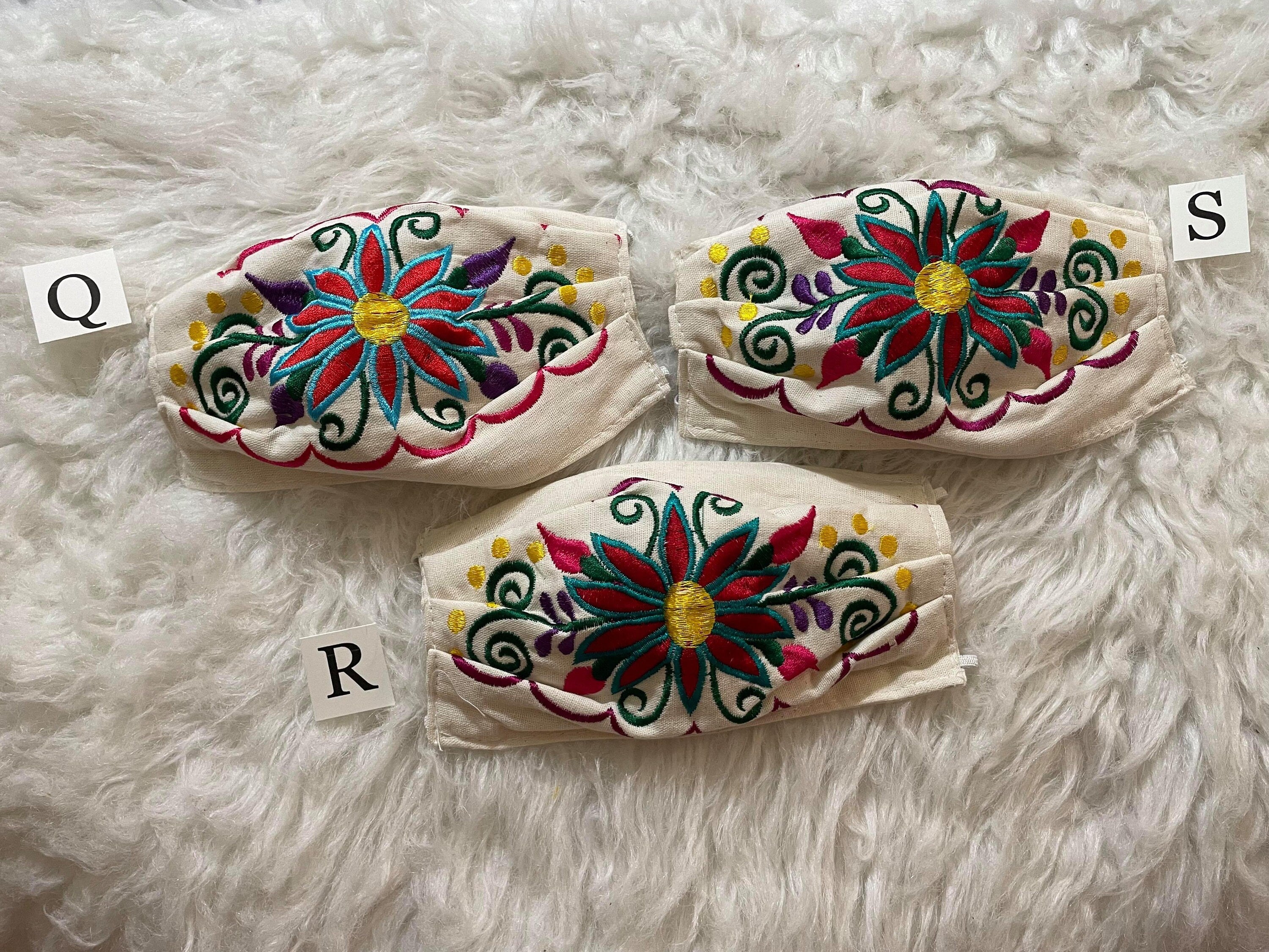 Artisanal Embroidered Face Masks - Handmade Face Masks