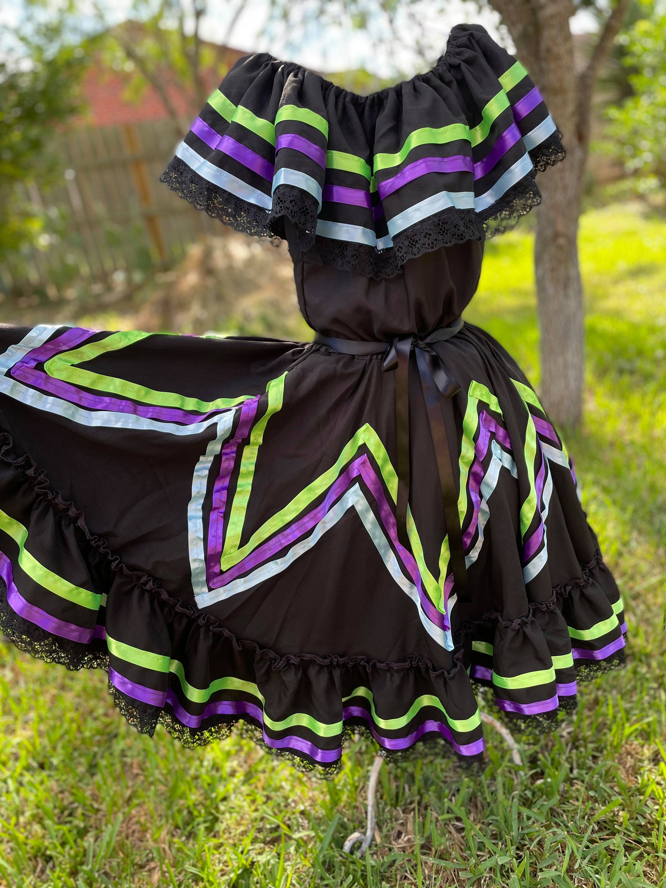 Halloween Handmade Katrina Dress - Mexican Culture Costume - Handmade Dresses