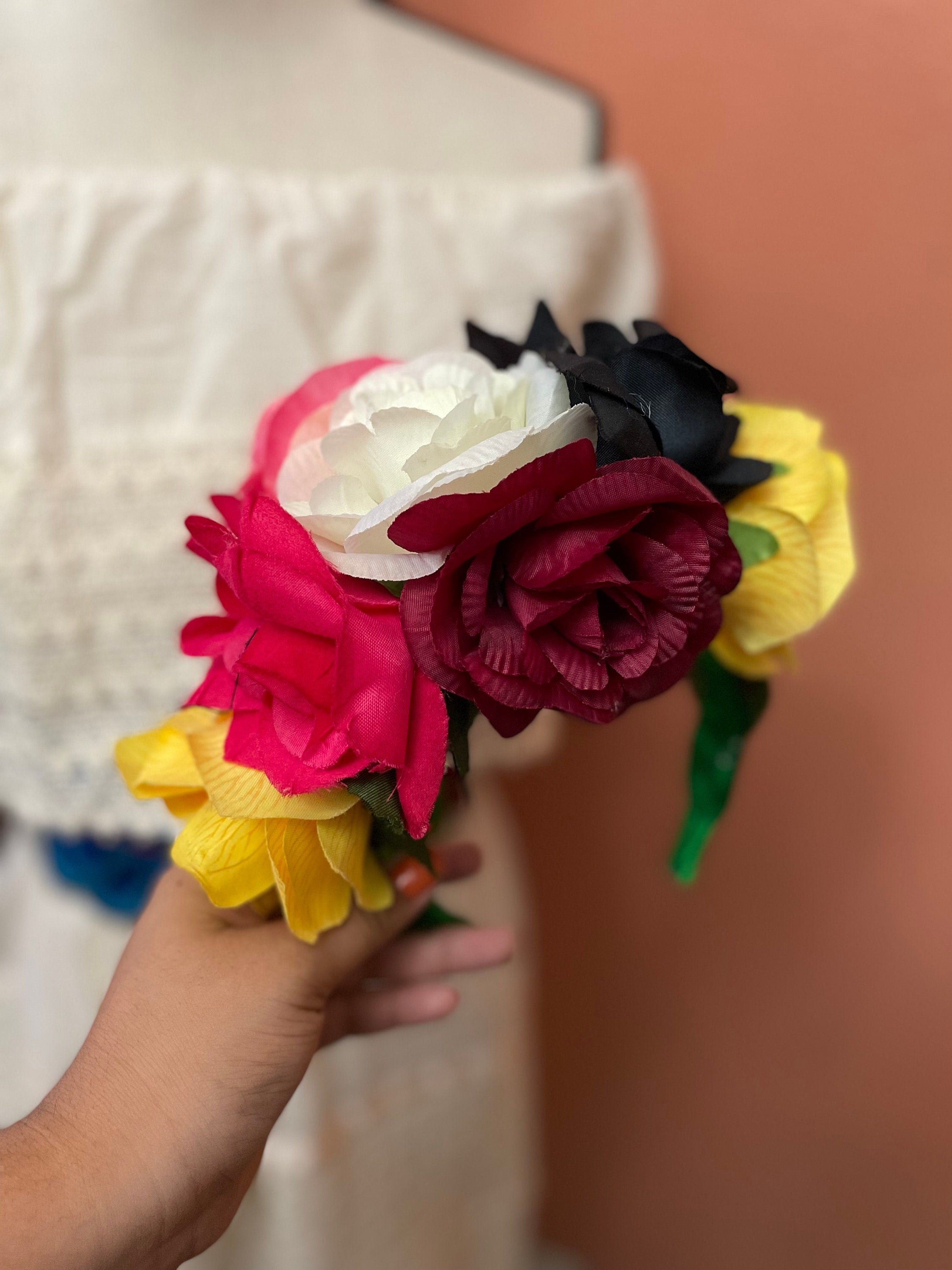 Image of Beautiful Handmade Black Mexican Dress - Halloween Dress