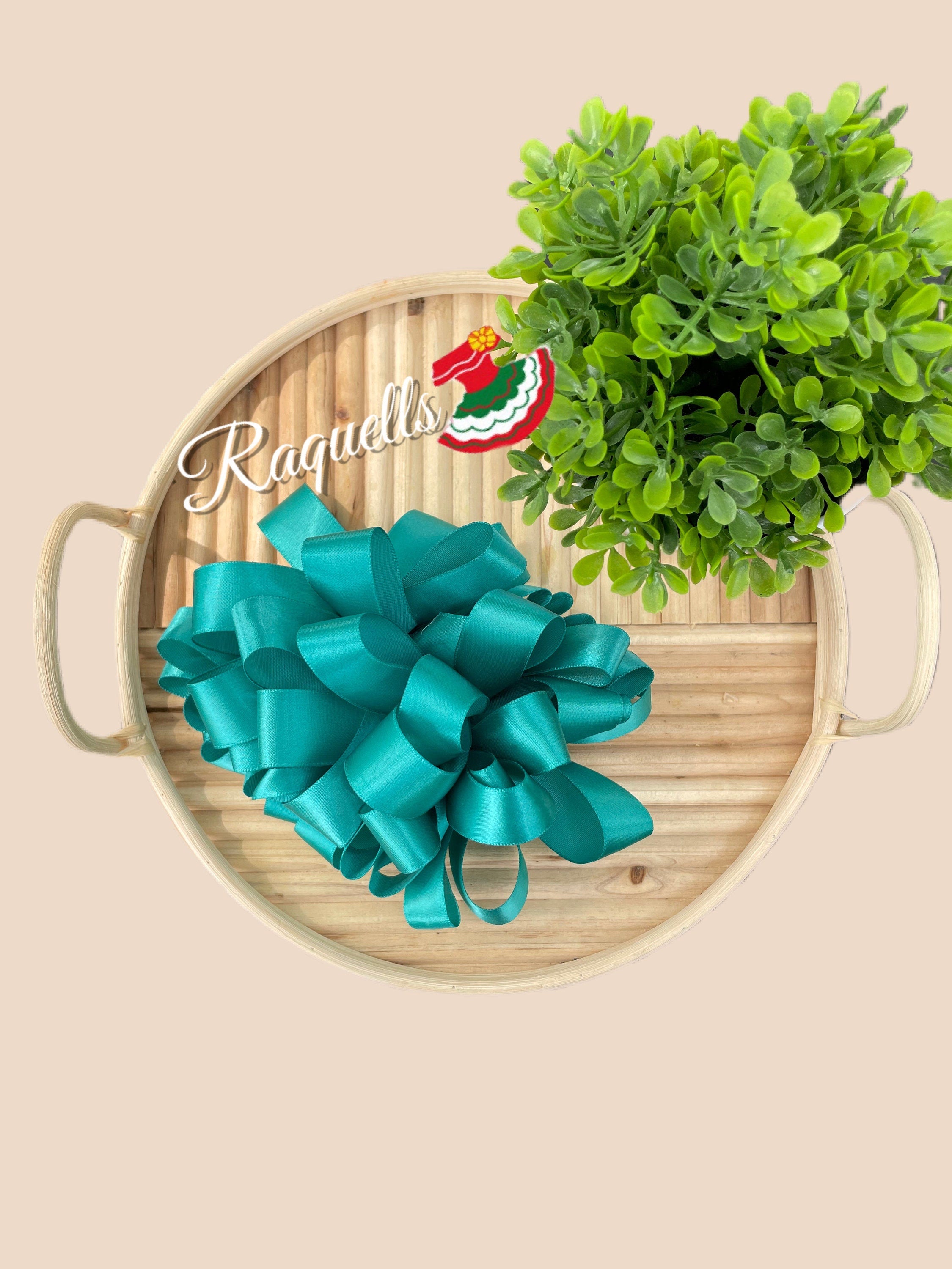 Image of Beautiful Traditional Mexican Hair Bows - Handmade Satin Large Hairbows