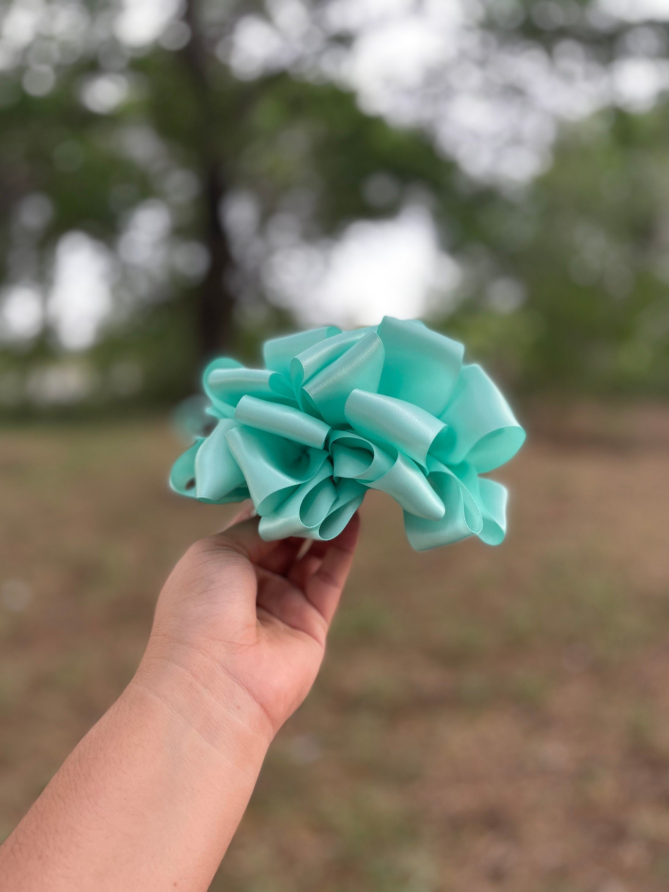 Image of Beautiful Traditional Mexican Hair Bows - Handmade Satin Large Hairbows