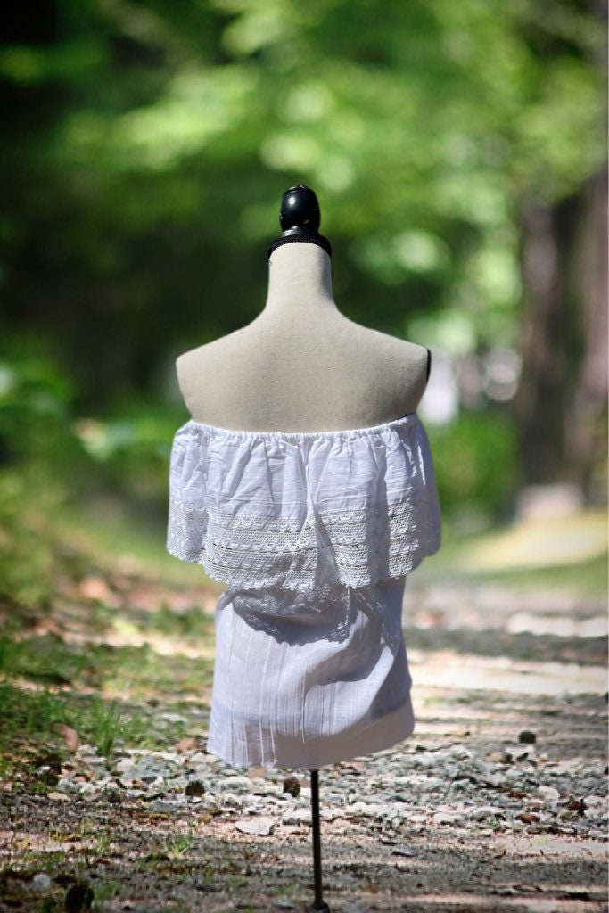 Image of Loose Fit Mexican Embroidered Blouse - Artisan Made Blouse