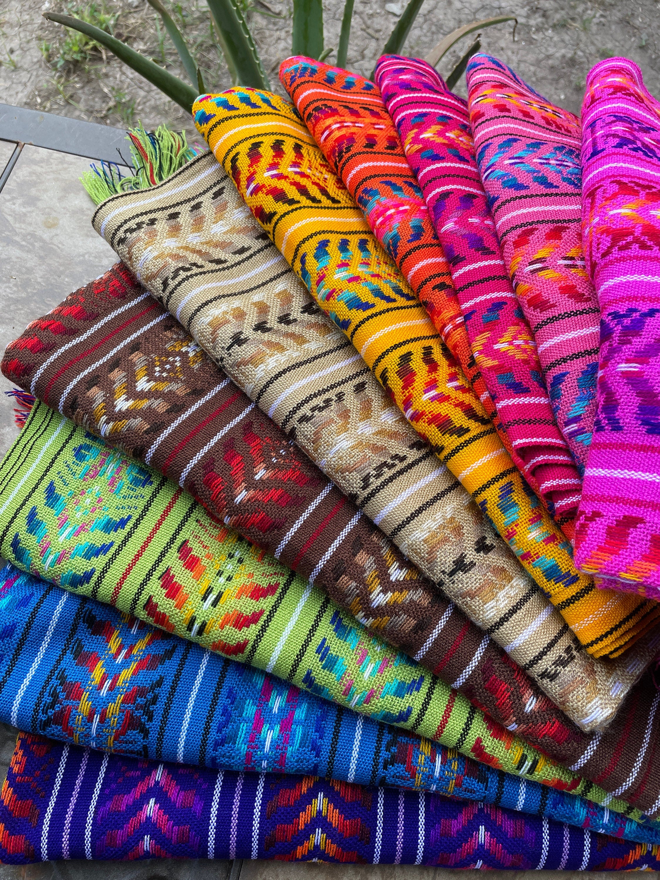 Image of Handmade Mexican Rebozo Shawl: Artisan Cotton Blend Wrap