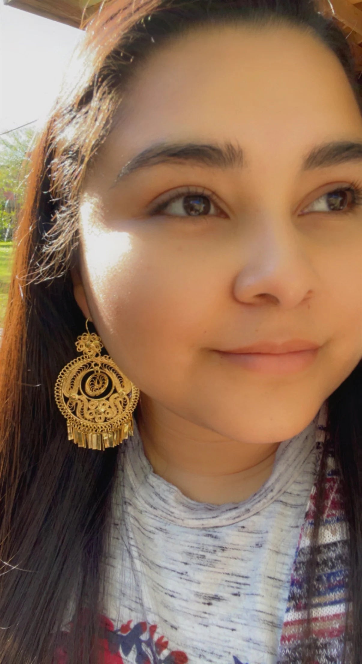 Folkloric Gold Plated Earrings