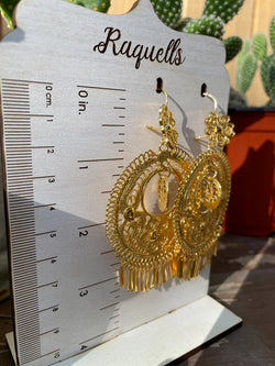 Image of Folkloric Gold Plated Earrings