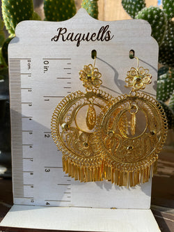Image of Folkloric Gold Plated Earrings