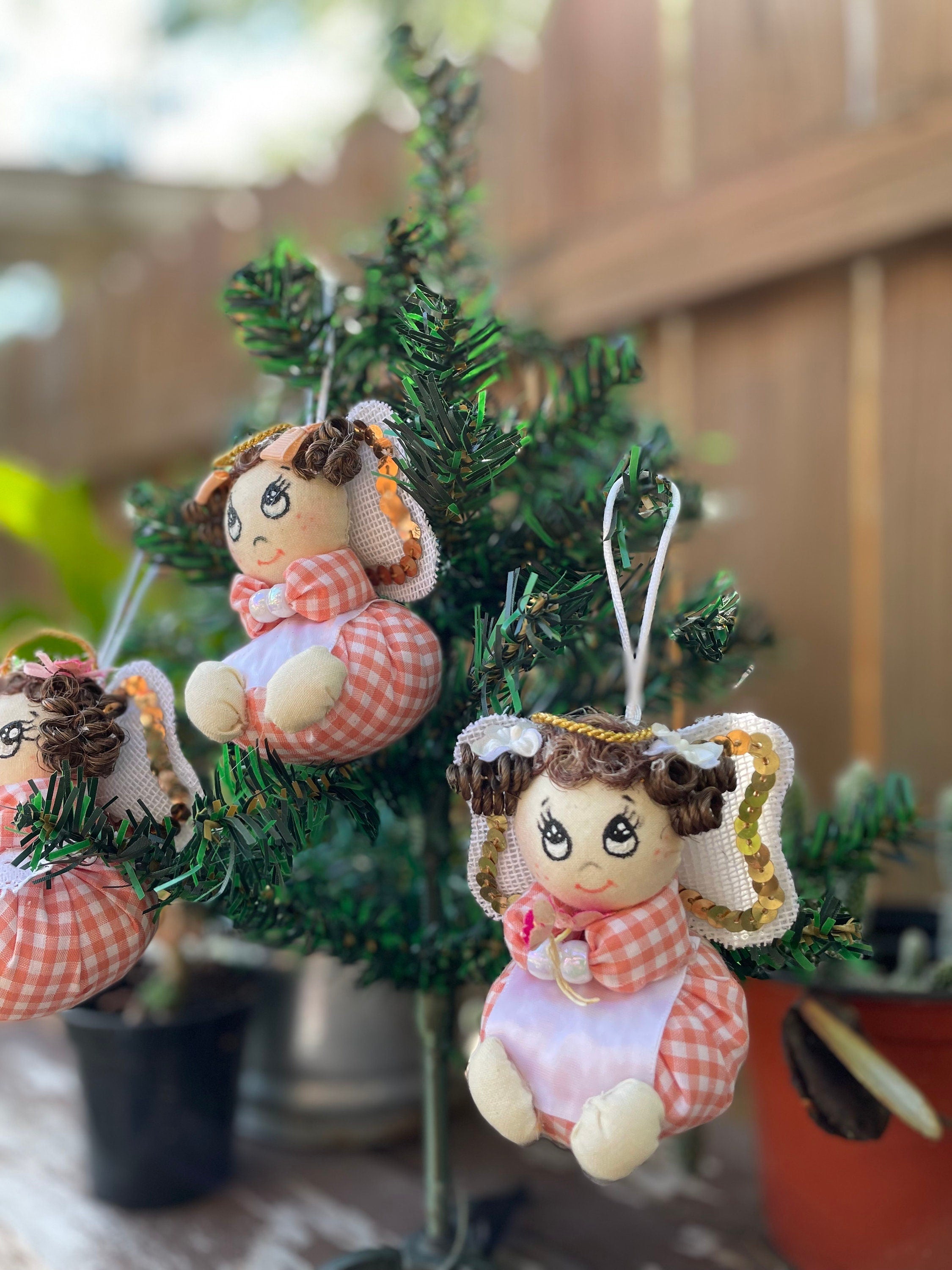 Image of Handmade Angel Christmas Ornaments - Artisan Made Ornaments