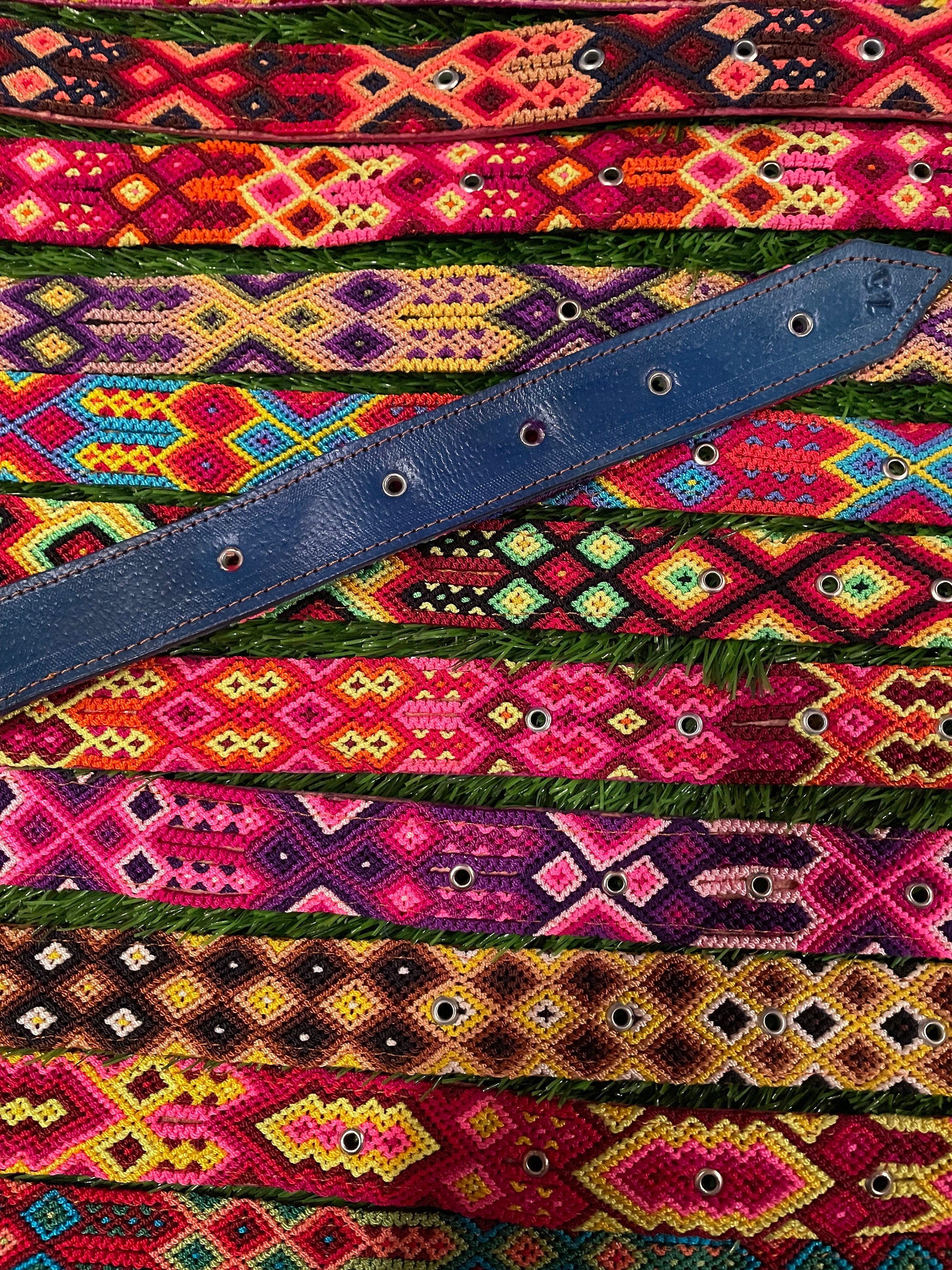 Image of Mexican X-Large Breed Dog Collars - Artisanal Handmade Dog Collars - Leather Collars