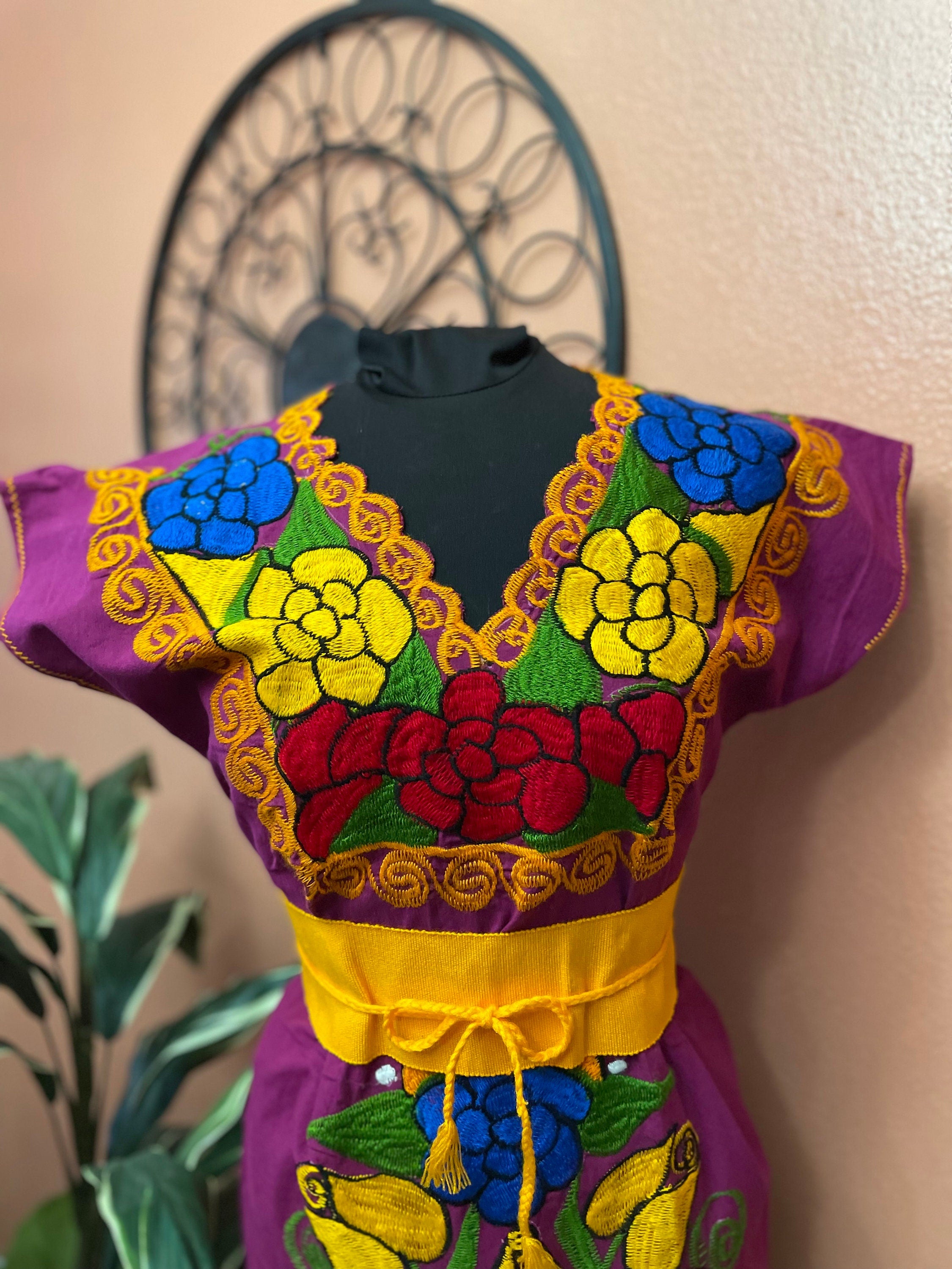 Gorgeous Hand Embroidered Artisanal Dresses - Handmade Dress - Mexican Embroidered Dress