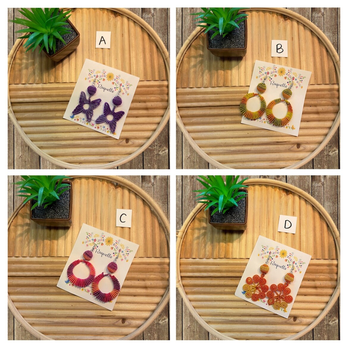 Image of Beautiful Handmade Earrings - Artisan Made Earrings from Guadalajara, Mexico