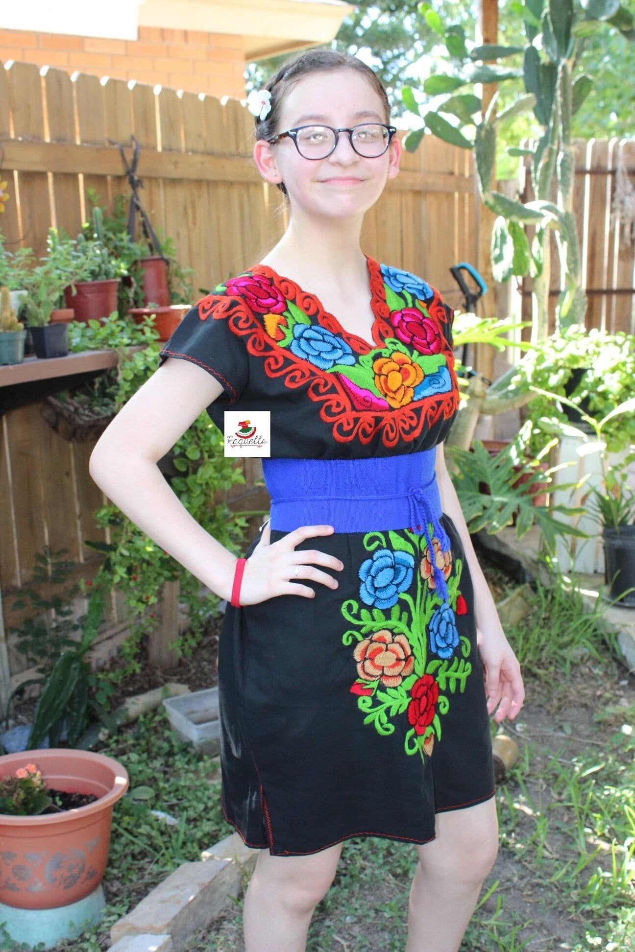 Image of Gorgeous Hand Embroidered Artisanal Dresses - Handmade Dress - Mexican Embroidered Dress