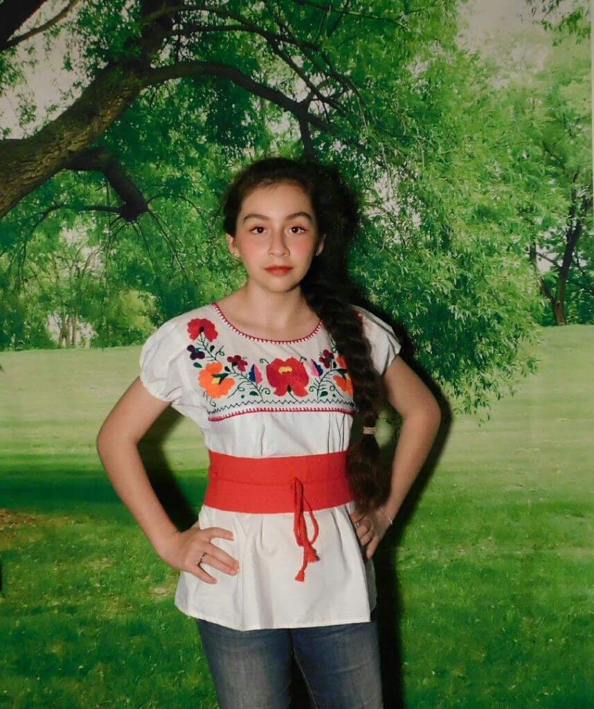 Image of Authentic Girls Puebla Blouse - Kids Mexican Blouse - Artisanal Blouse