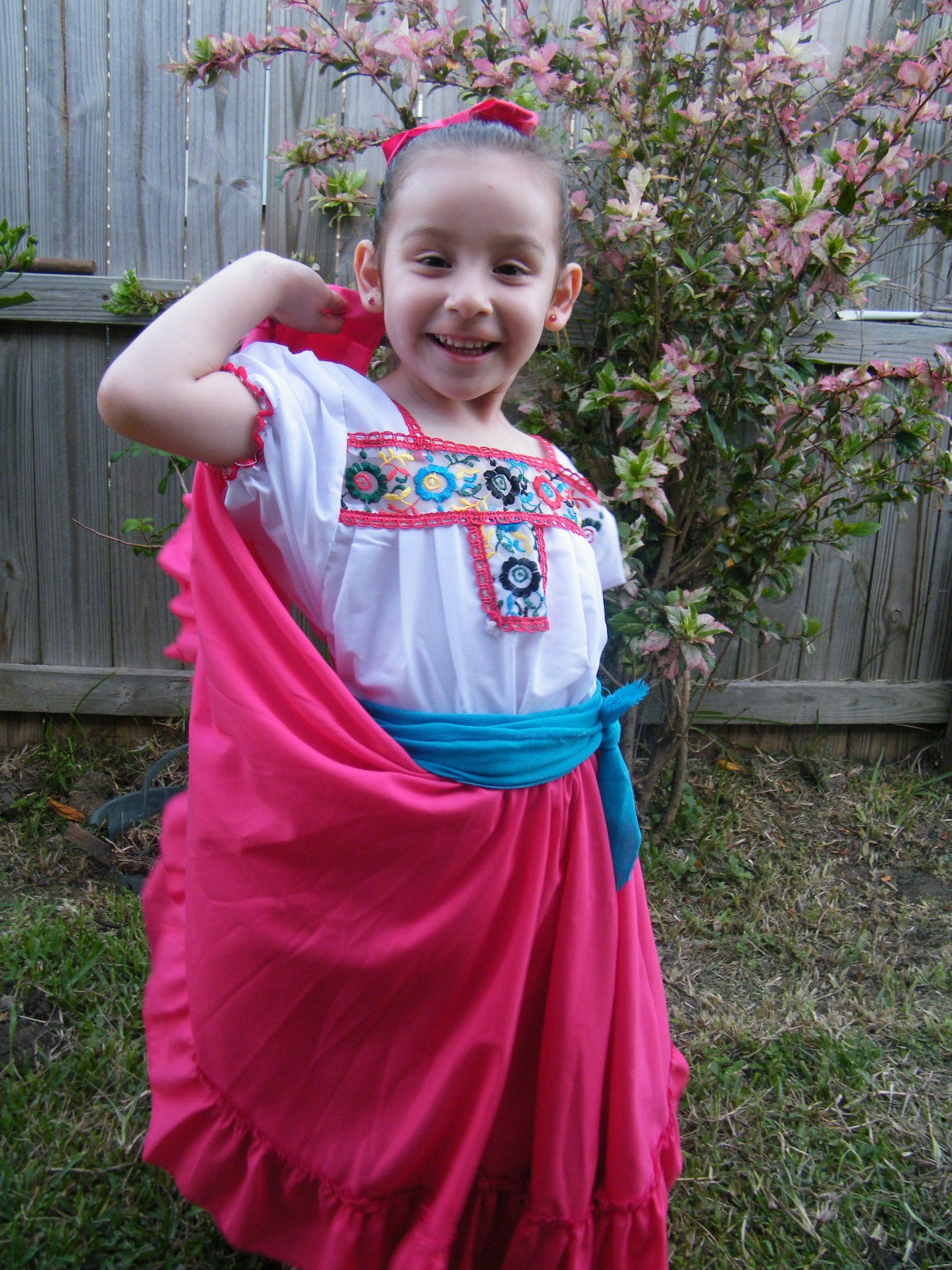 Image of Girls Mexican Skirt - Traditional Folklorico Skirt