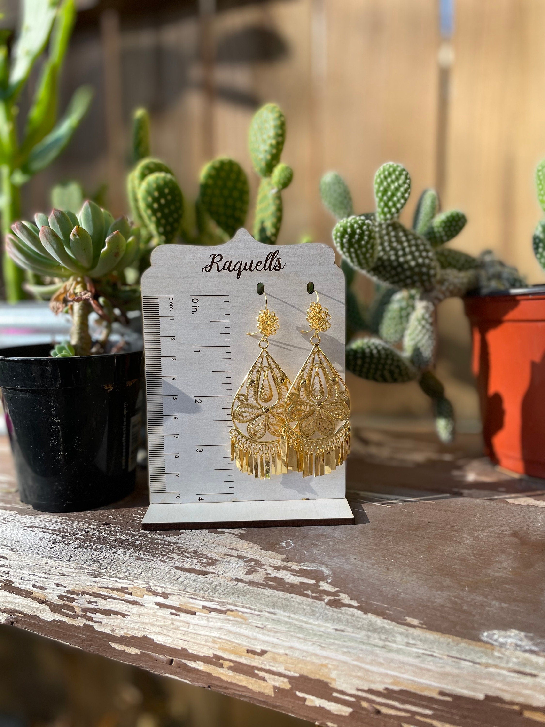 Image of Traditional Mexican Artisanal Earrings - Beautiful Folkloric Earrings made by our Oaxaca Artisan Partners