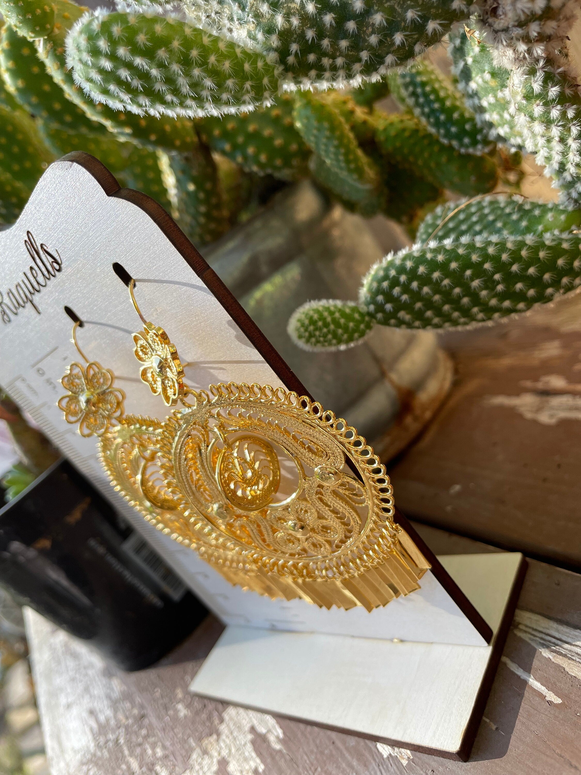 Folkloric Gold Plated Earrings