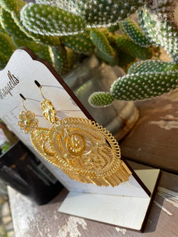Image of Folkloric Gold Plated Earrings