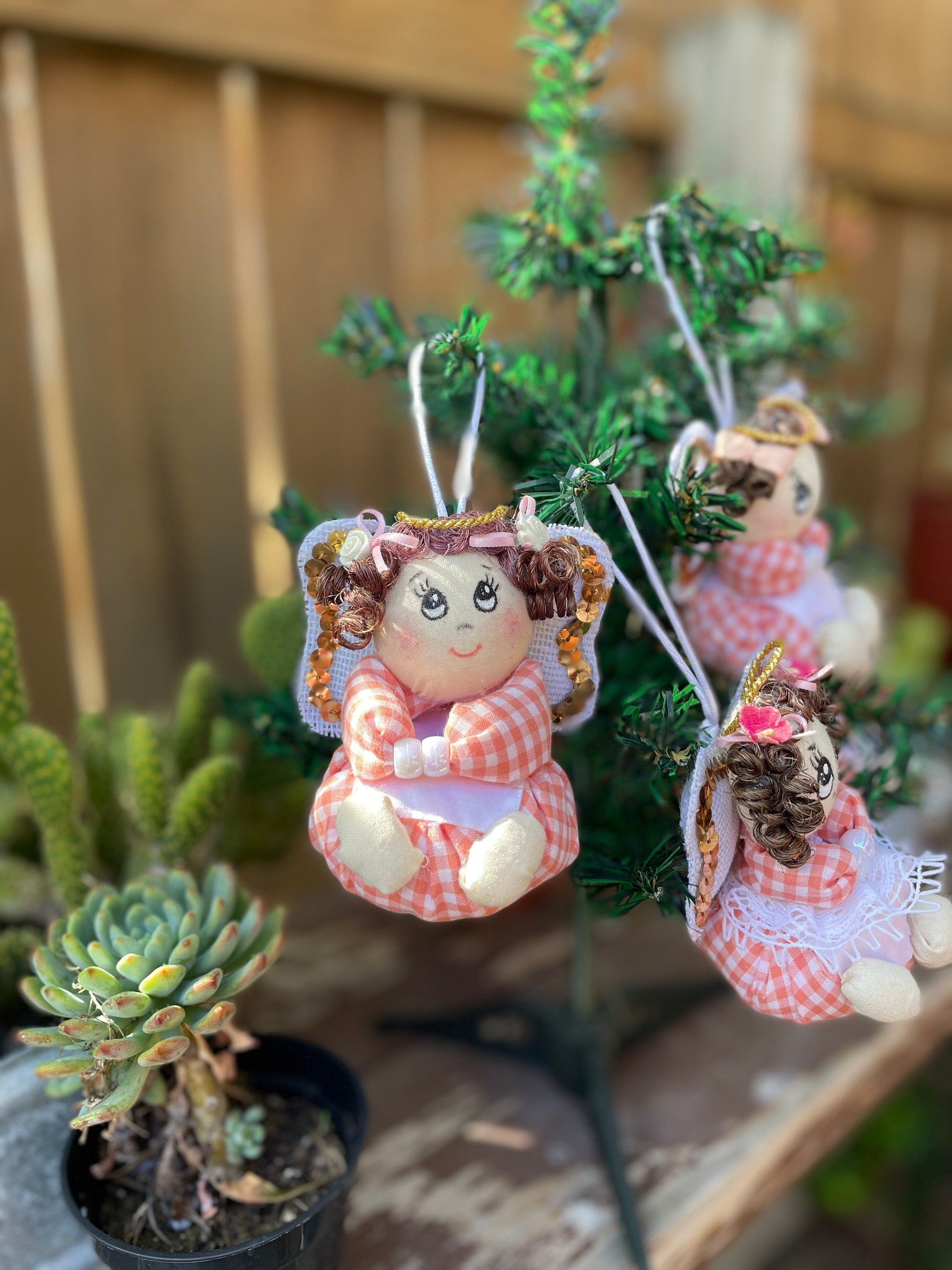 Image of Handmade Angel Christmas Ornaments - Artisan Made Ornaments