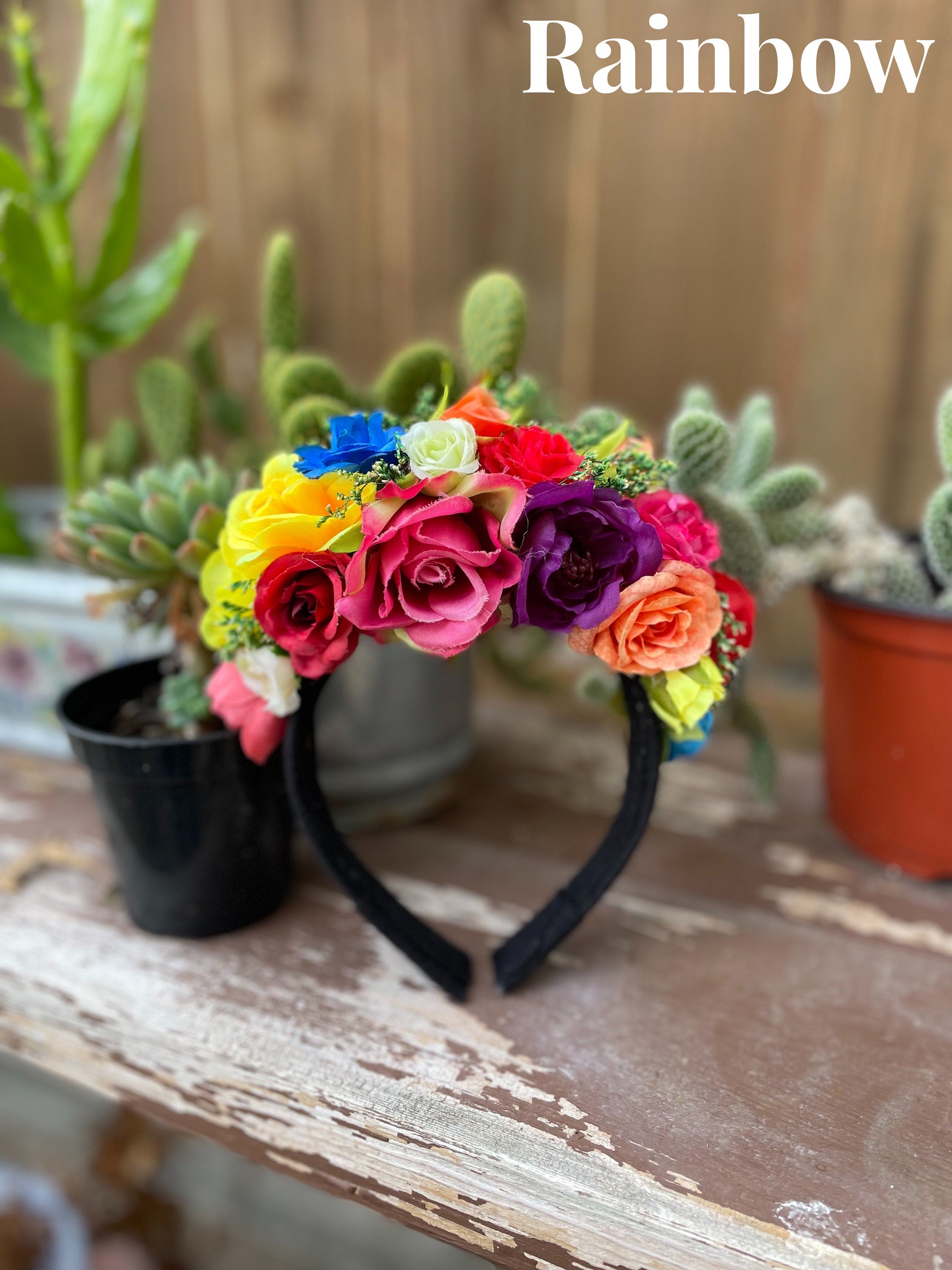 Image of Handmade Floral Head Bands - Head Piece - Artisan Made Headbands