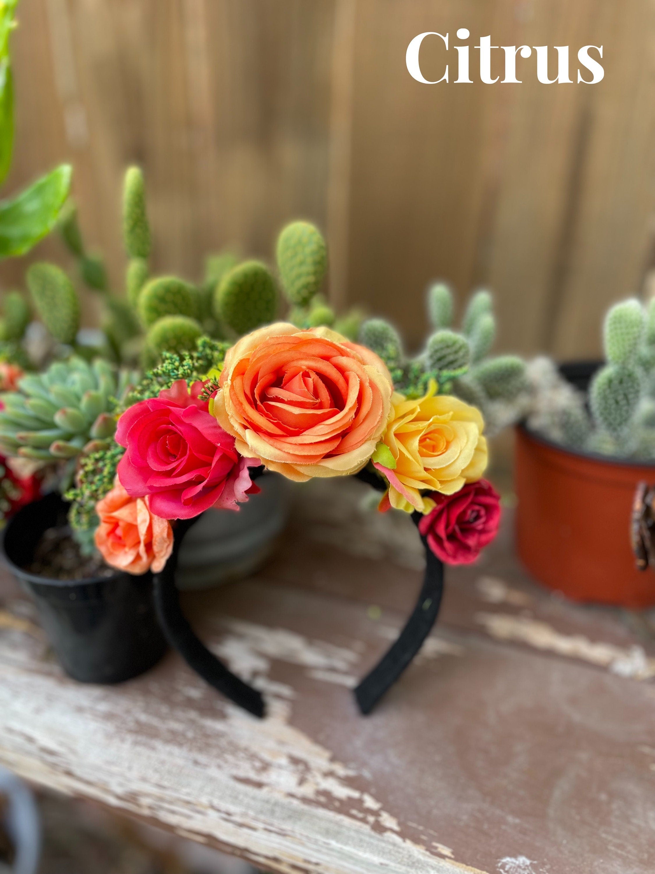 Image of Handmade Floral Head Bands - Head Piece - Artisan Made Headbands