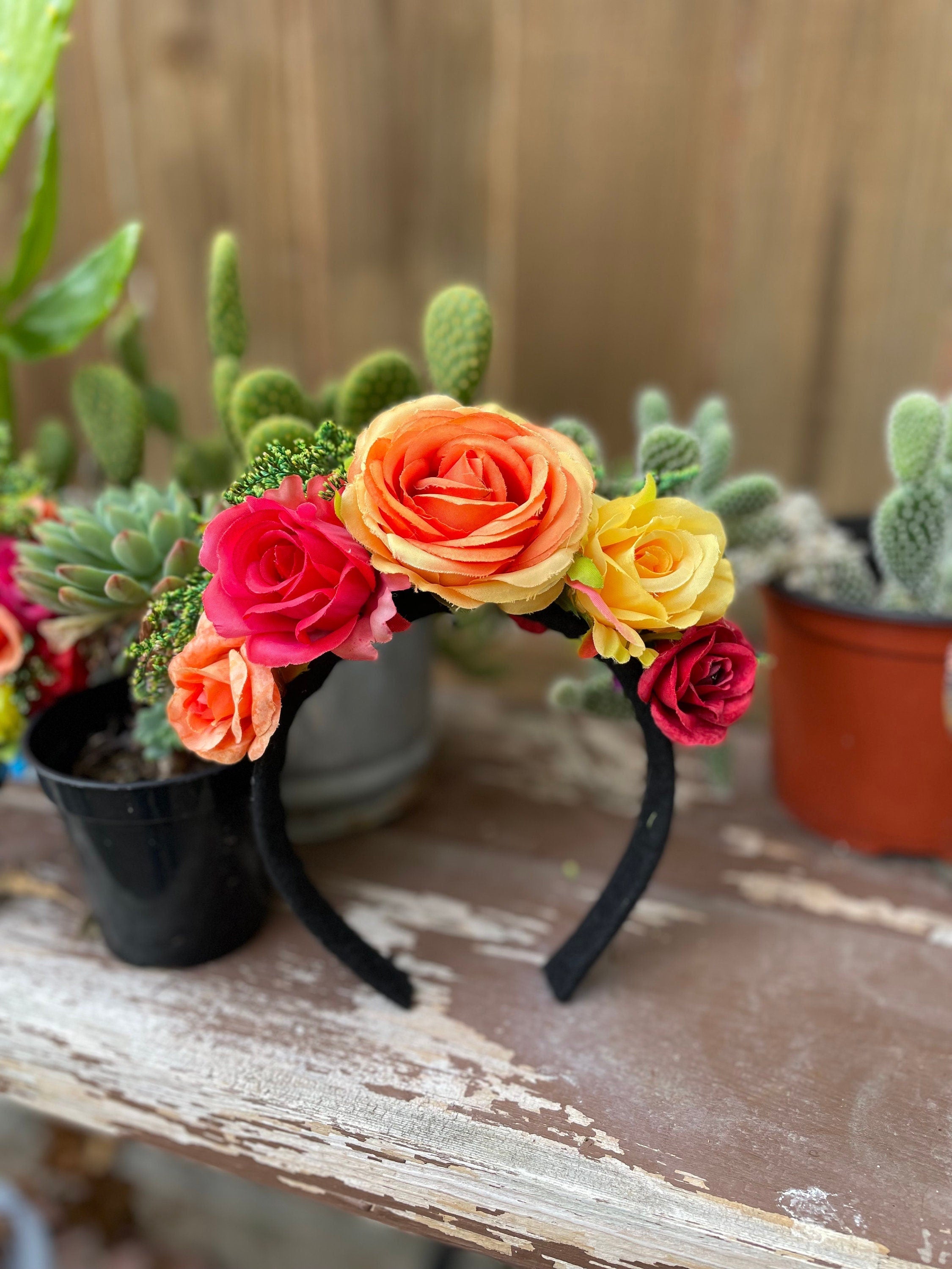 Image of Handmade Floral Head Bands - Head Piece - Artisan Made Headbands