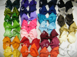 Image of Charming Set of 18 - 4 inch Hair Bows - Adorable Accessories for all ages, Everyone can use these beautiful Hair Bows
