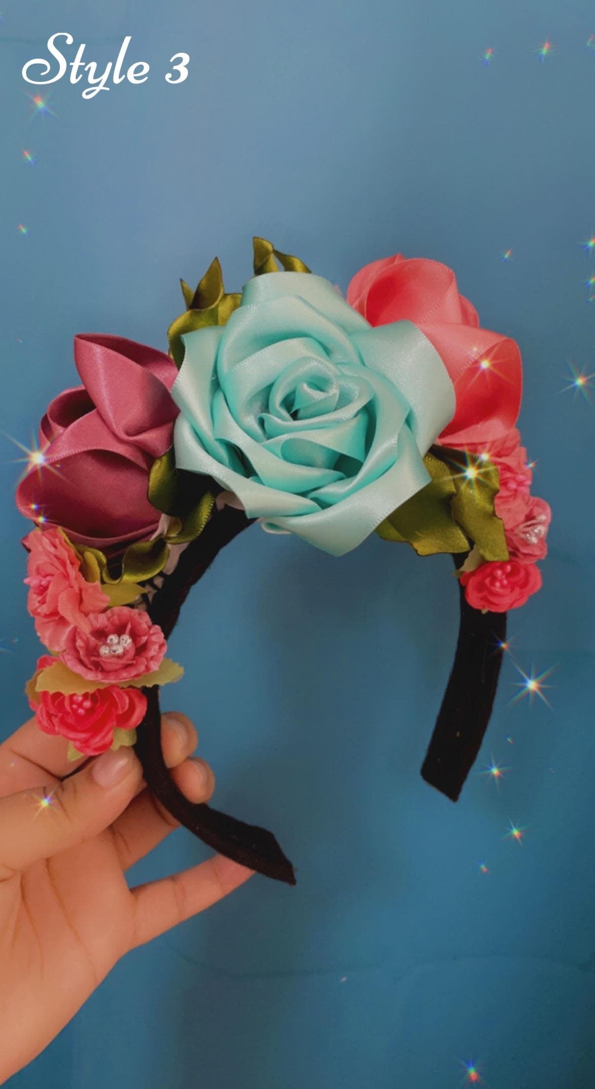 Gorgeous Handmade Floral Headbands - Frida Inspired Floral Headbands