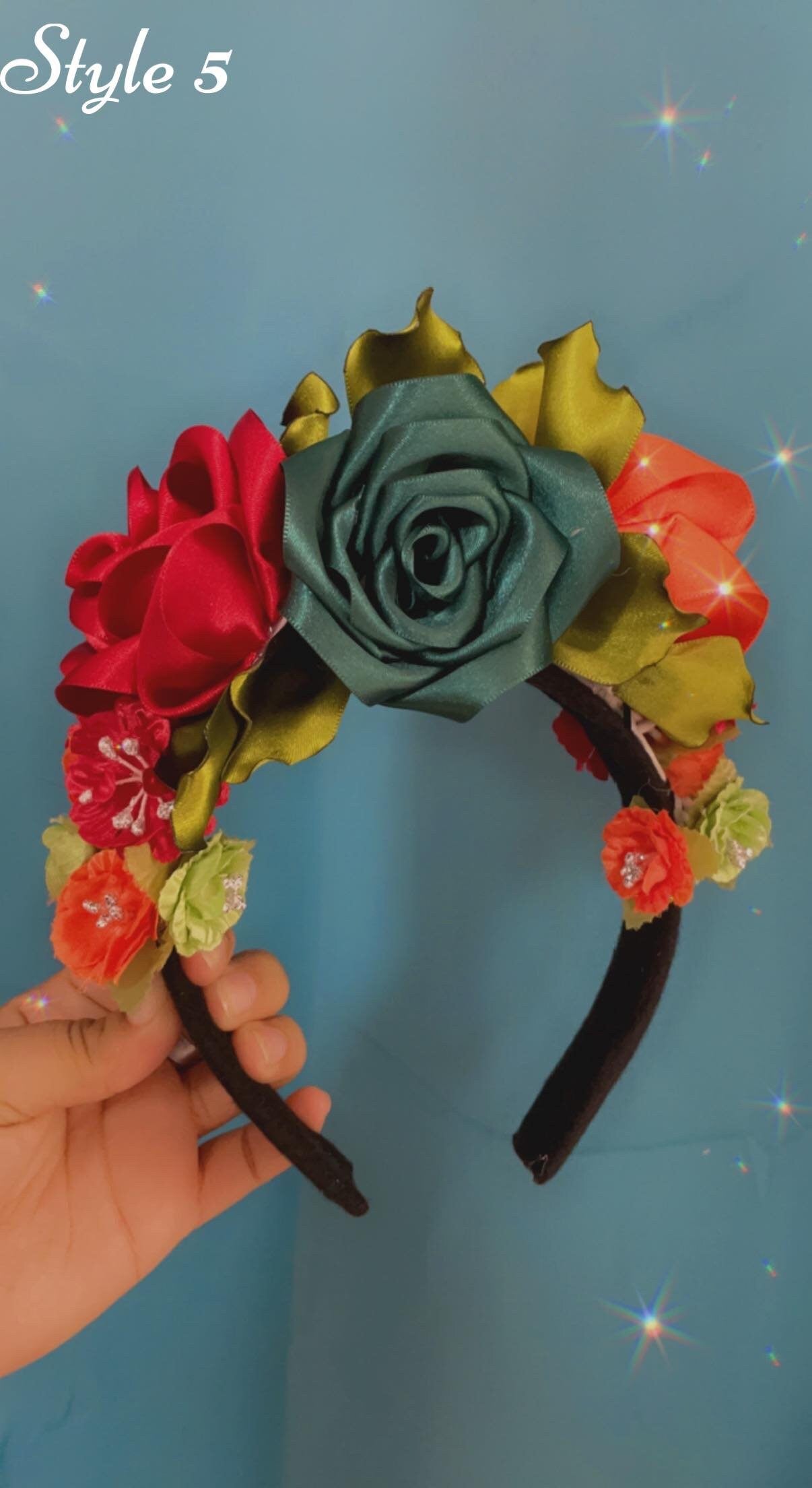 Gorgeous Handmade Floral Headbands - Frida Inspired Floral Headbands