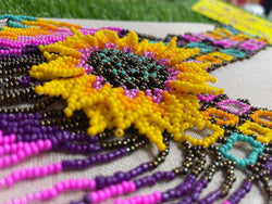 Image of Handmade Beaded Jewelry Set - Artisanal Necklace and Earrings - Made in Chiapas, Mexico