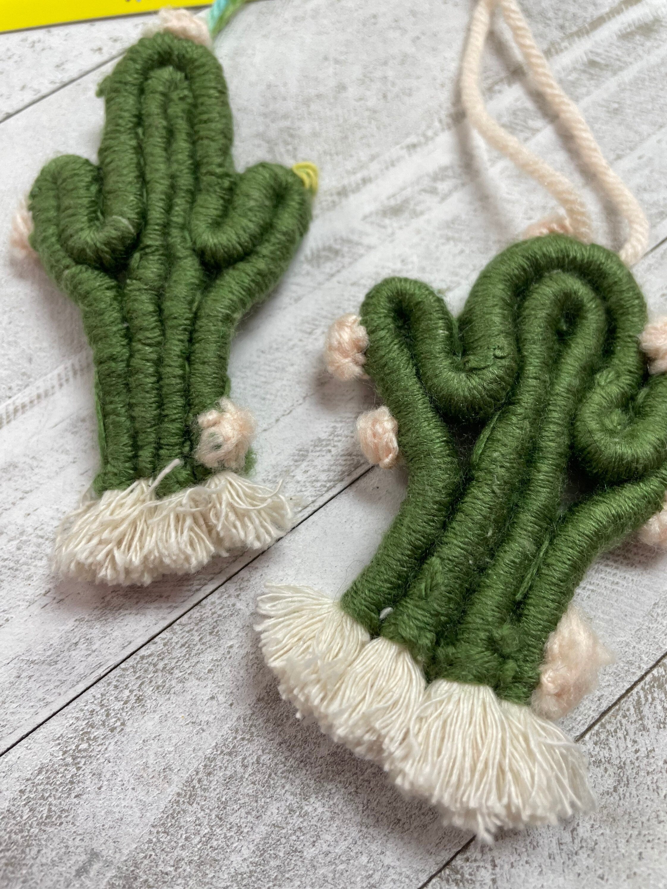 Image of Handmade Macrame Cactus tassel - Boho tassel