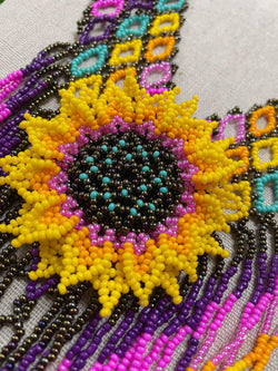 Image of Handmade Beaded Jewelry Set - Artisanal Necklace and Earrings - Made in Chiapas, Mexico