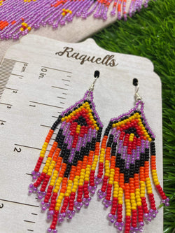 Image of Handmade Beaded Jewelry Set - Artisan Made Bracelet, Necklace and Earrings - Made in Chiapas, Mexico