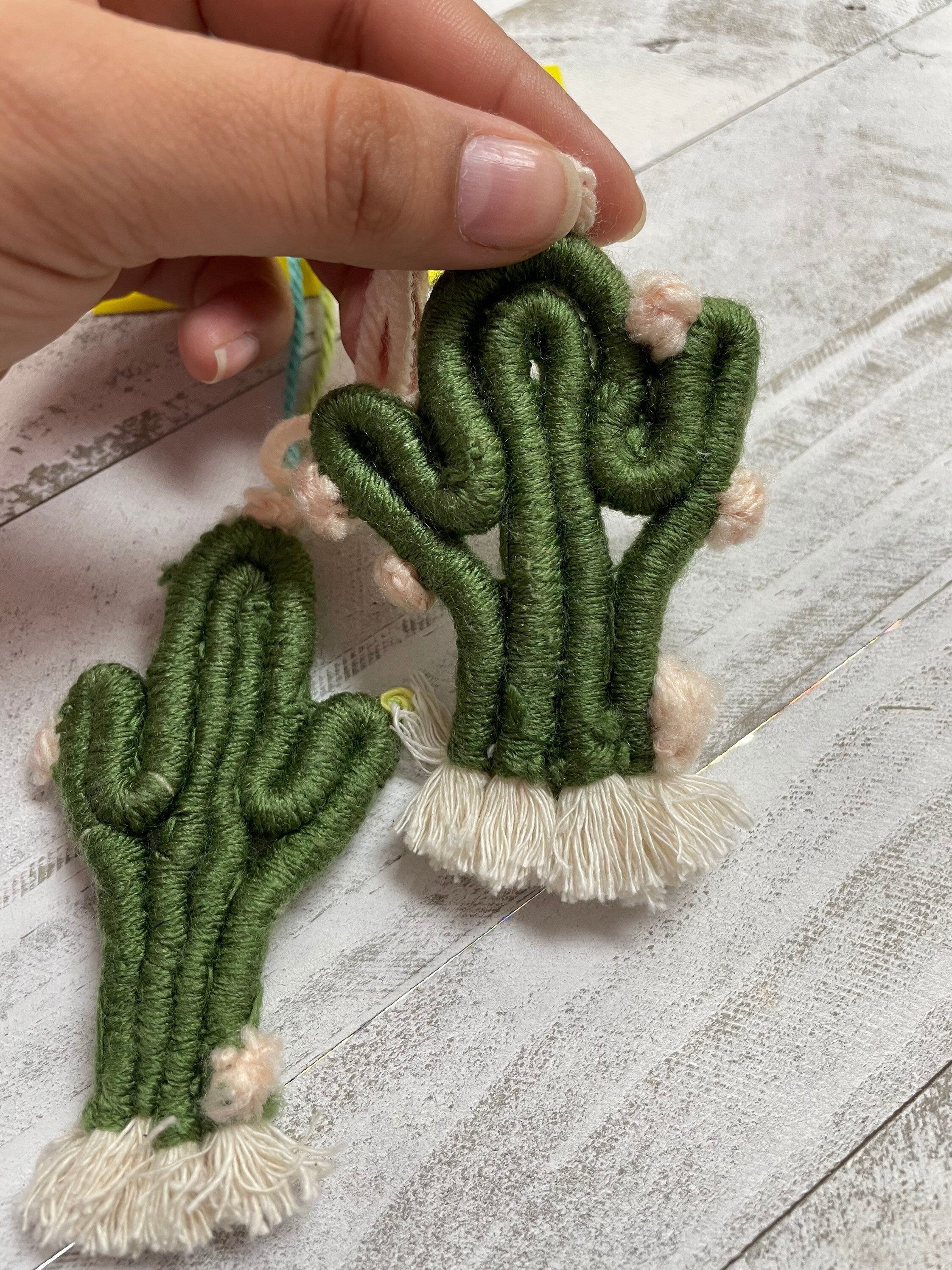 Image of Handmade Macrame Cactus tassel - Boho tassel