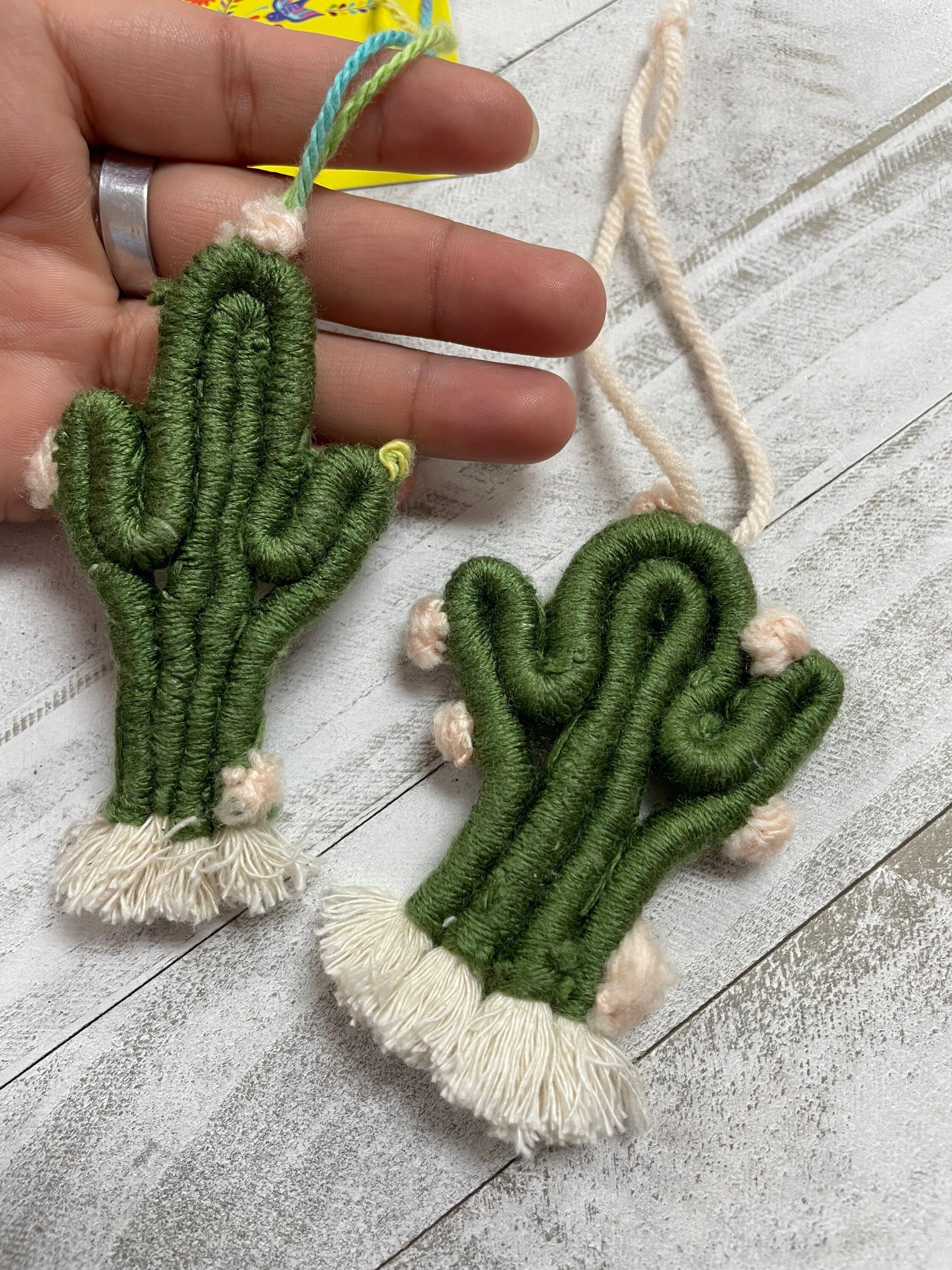 Image of Handmade Macrame Cactus tassel - Boho tassel
