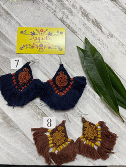 Image of Gorgeous Artisan Made Tassel Earrings - Handmade Earrings