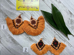 Image of Gorgeous Artisan Made Tassel Earrings - Handmade Earrings