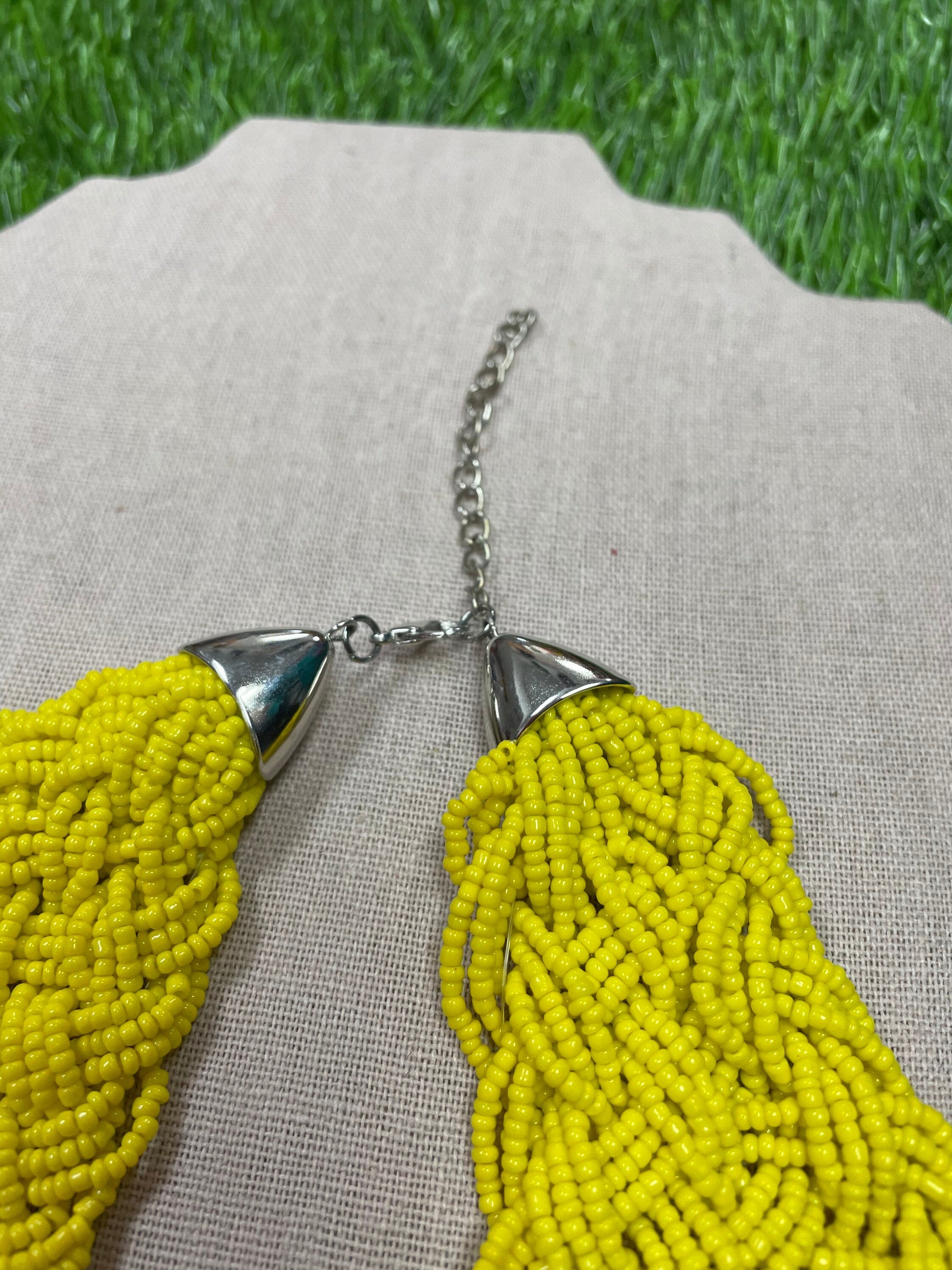 Image of Beautiful Artisanal Mexican Chunky Beaded Necklace - Made by our Oaxaca Artisan Partners