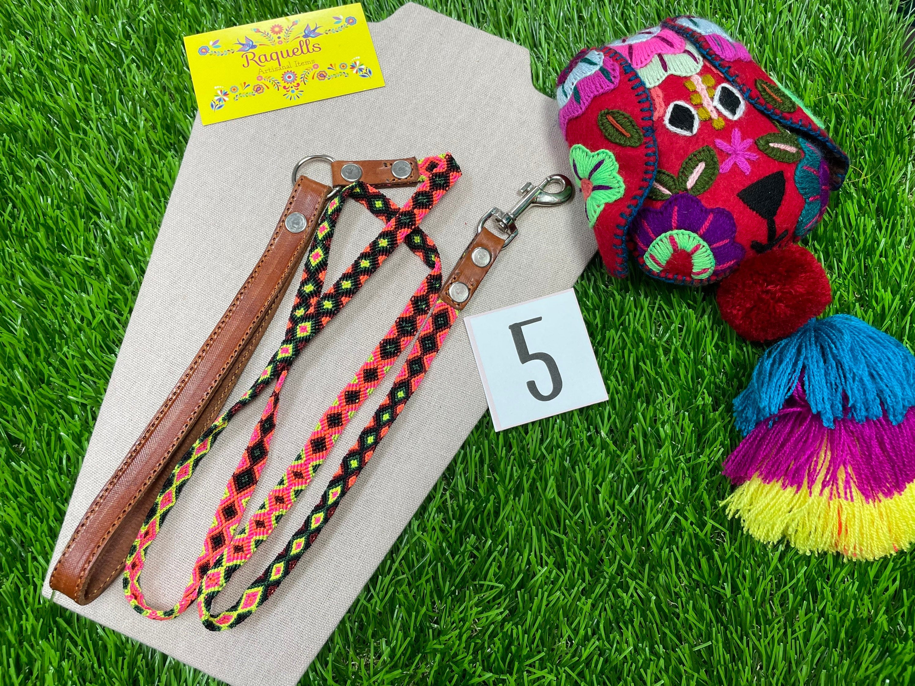 Image of Mexican X-Small/Small Breed Dog Leashes - Artisanal Handmade Dog Leashes