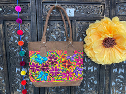 Image of Mexican Embroidered Shoulder Bag