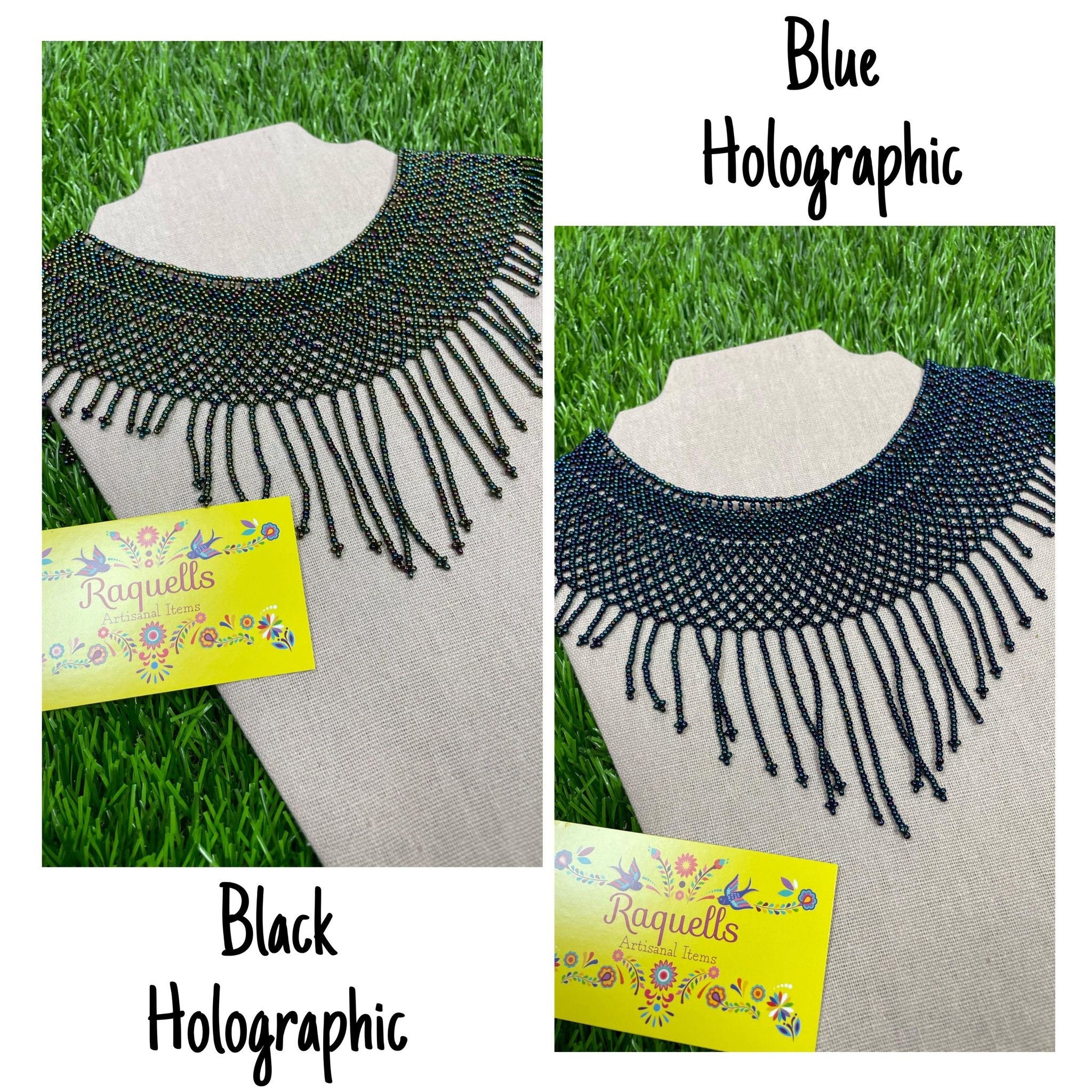 Image of Beautiful Artisanal Mexican Beaded Choker Jewelry Set - Made by our Oaxaca Artisan Partners