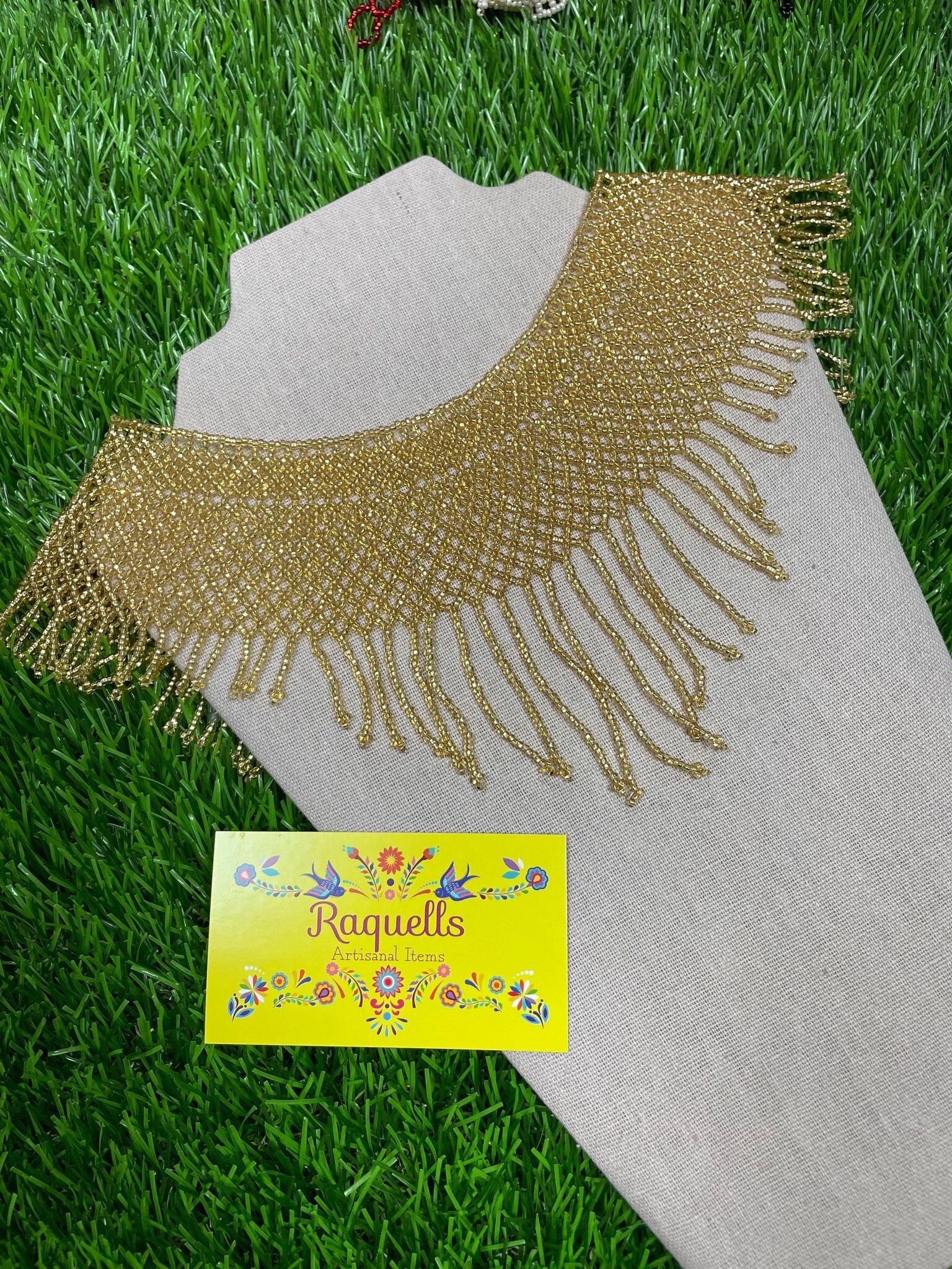 Image of Beautiful Artisanal Mexican Beaded Choker Jewelry Set - Made by our Oaxaca Artisan Partners