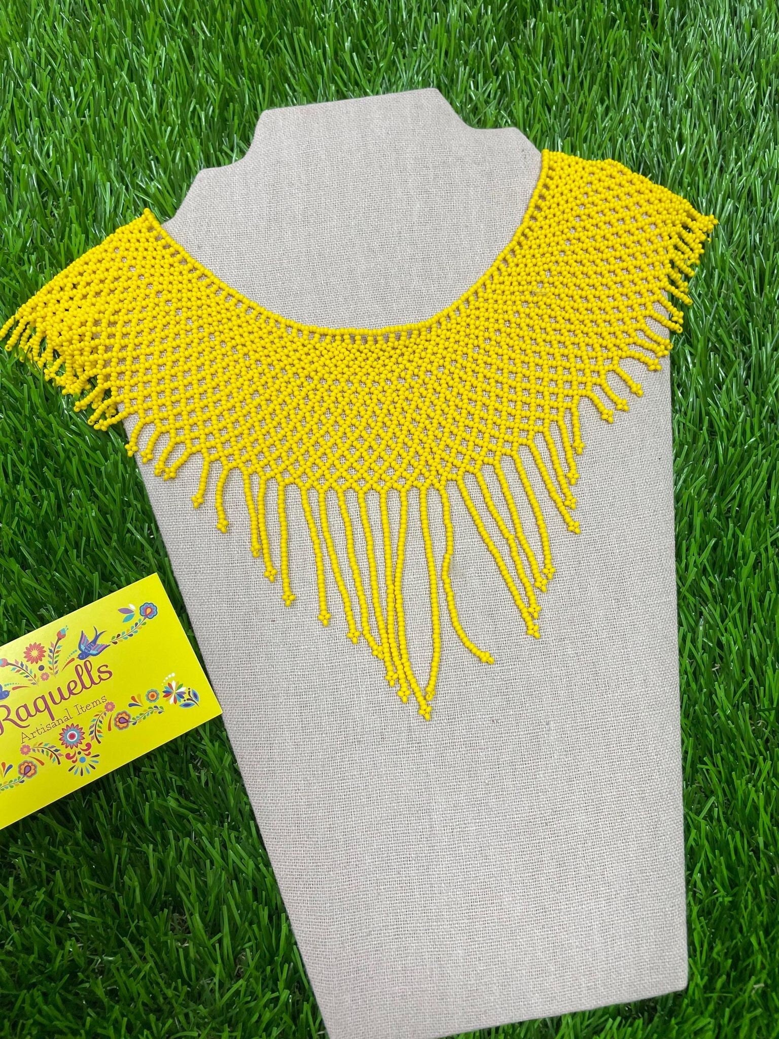 Image of Beautiful Artisanal Mexican Beaded Choker Jewelry Set - Made by our Oaxaca Artisan Partners