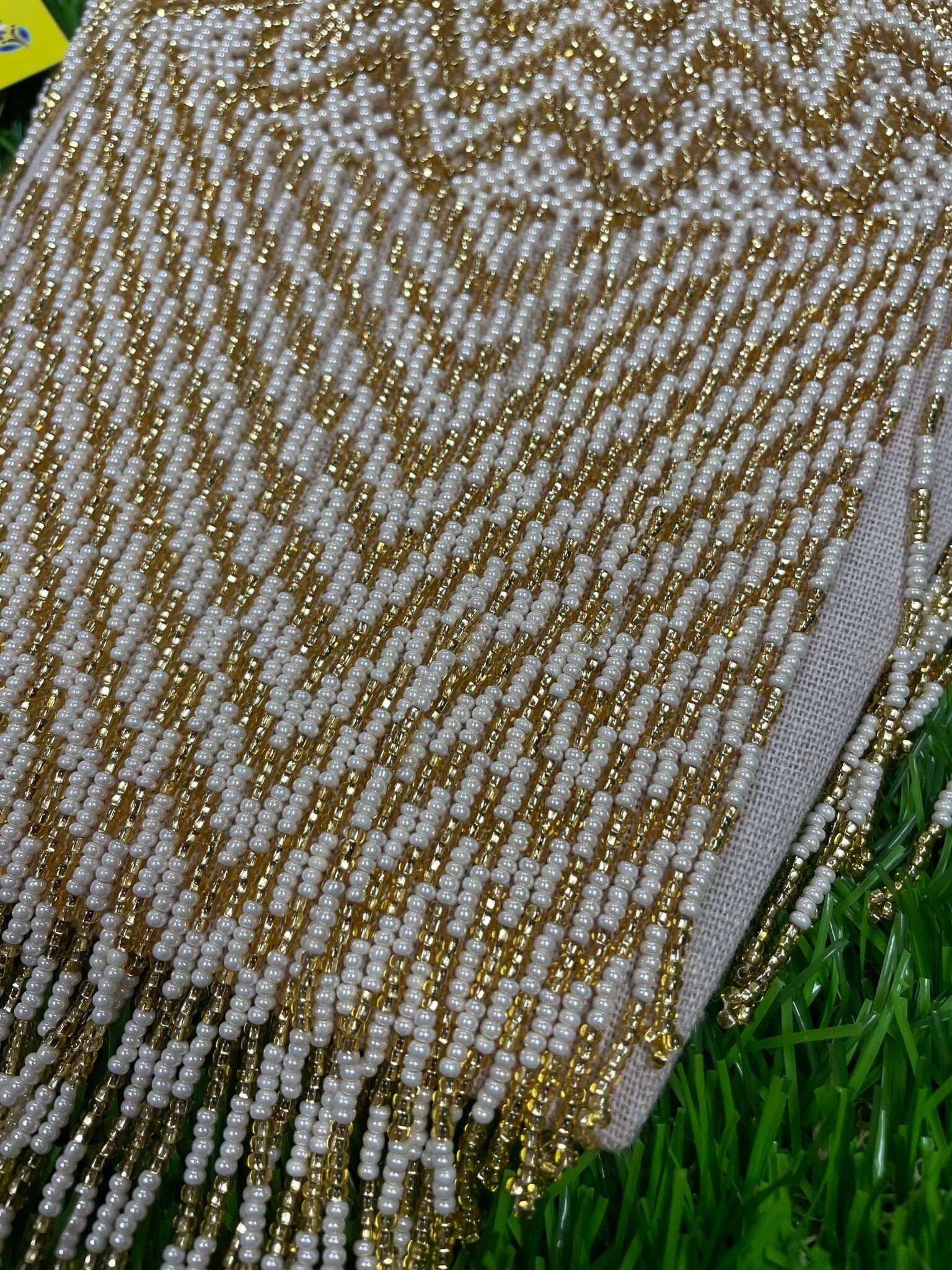 Image of Beautiful Chevron Artisanal Mexican Beaded Jewelry Set- Made by our Oaxaca Artisan Partners