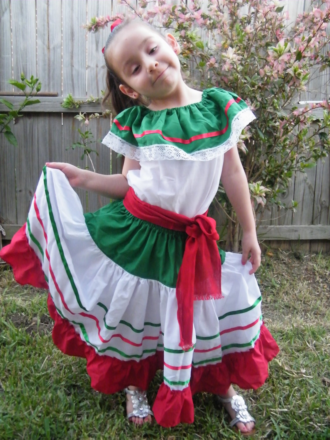 Image of 3 Piece Tri-Color Dance / Folk Outfit